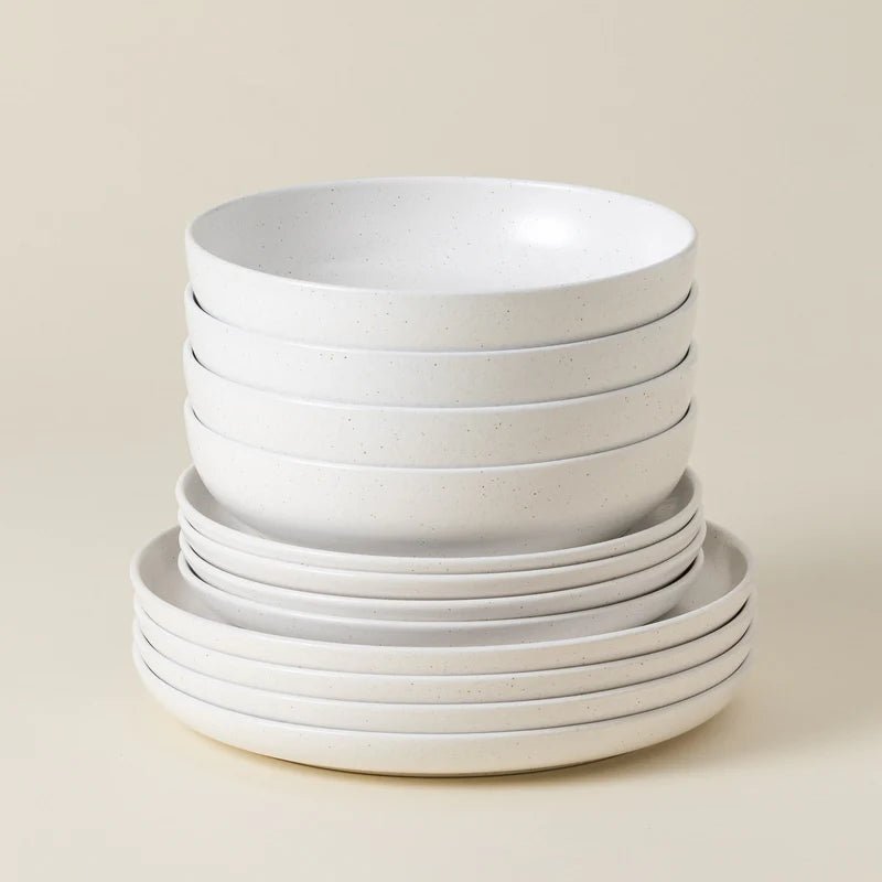 Pacifica 12 - Piece Dinnerware Set with Soup/Pasta Bowl - From Where Finds - 
