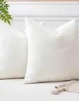 Pack of 2 Textured Boucle Throw Pillow Covers - From Where - 