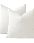 Pack of 2 Textured Boucle Throw Pillow Covers - From Where - 