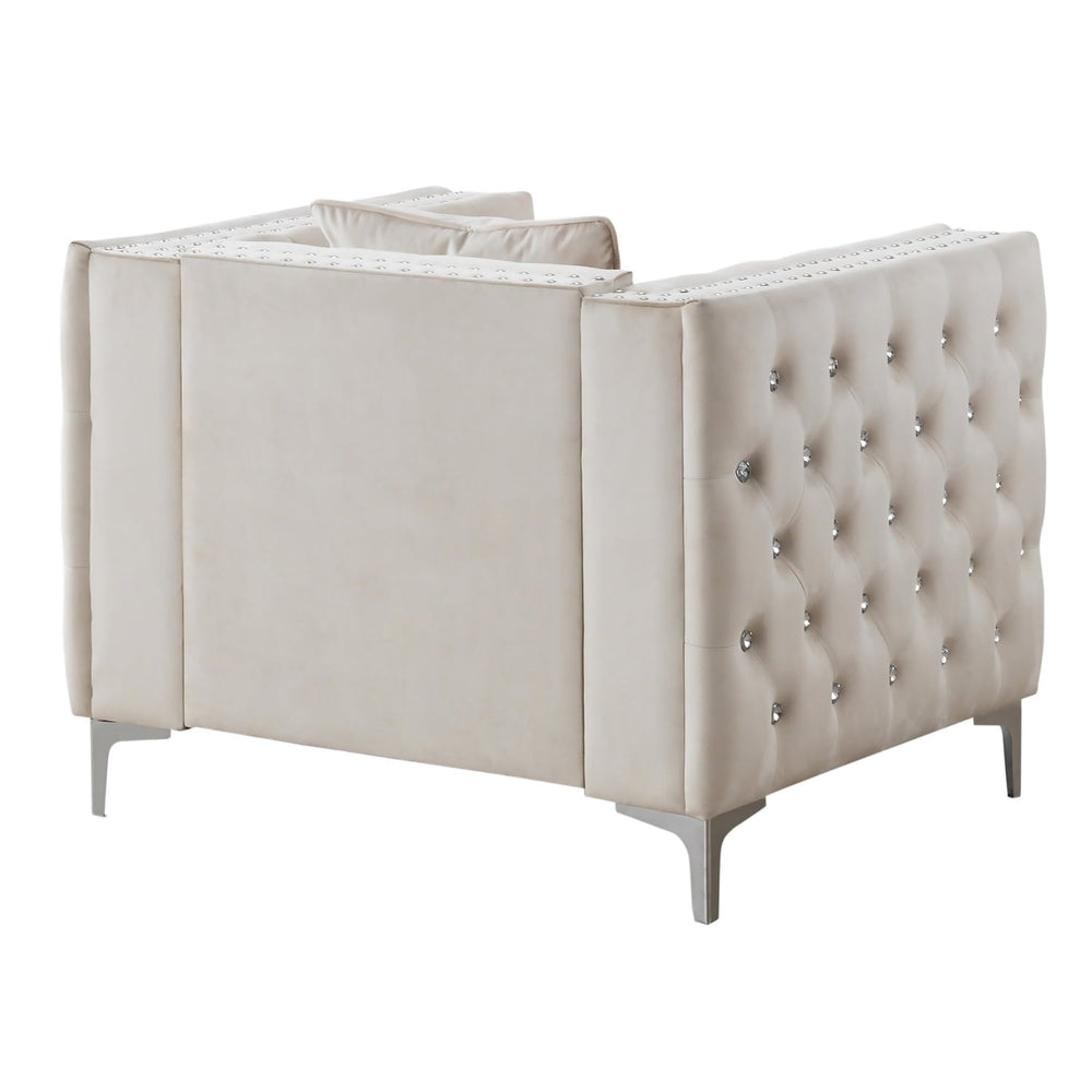 Paige Accent Chair Ivory - From Where - 