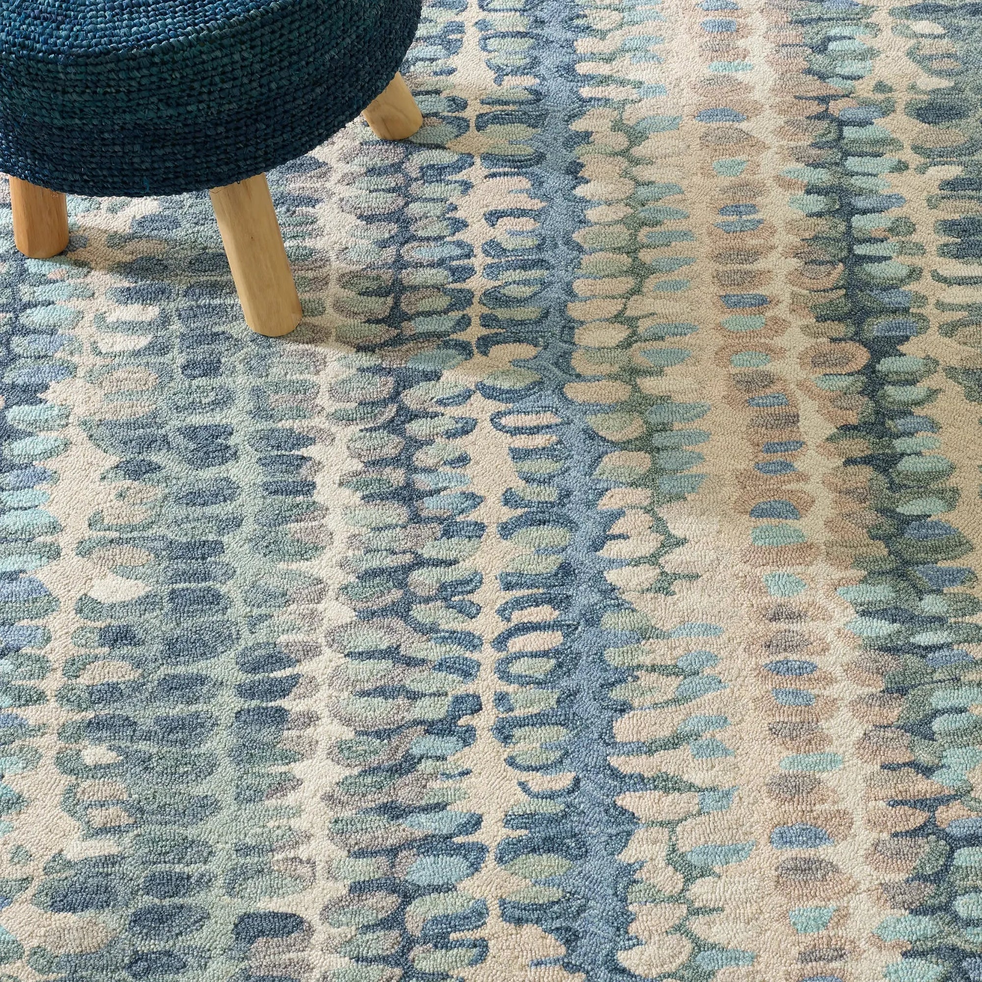 Paint Chip Hand Micro Hooked Wool Rug - From Where Finds - 