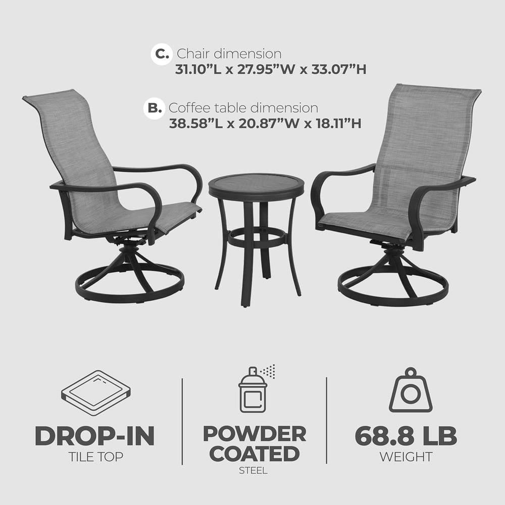 Palermo Bistro Furniture Set - From Where - 