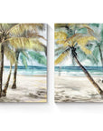 Palm Trees Canvas Wall Art - From Where - 