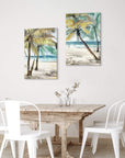 Palm Trees Canvas Wall Art - From Where - 