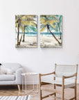 Palm Trees Canvas Wall Art - From Where - 