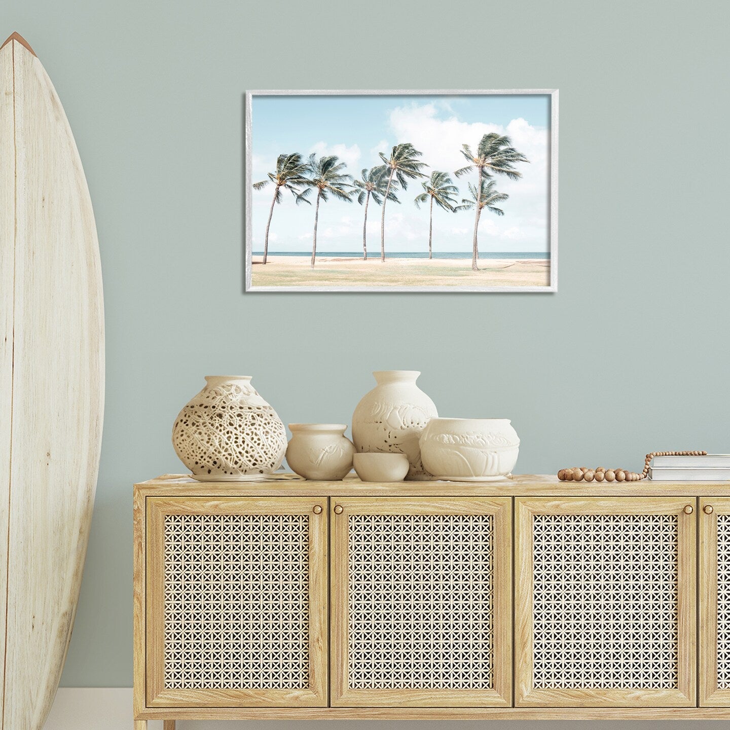 Palm Trees Framed Giclee Wall Art - From Where - 