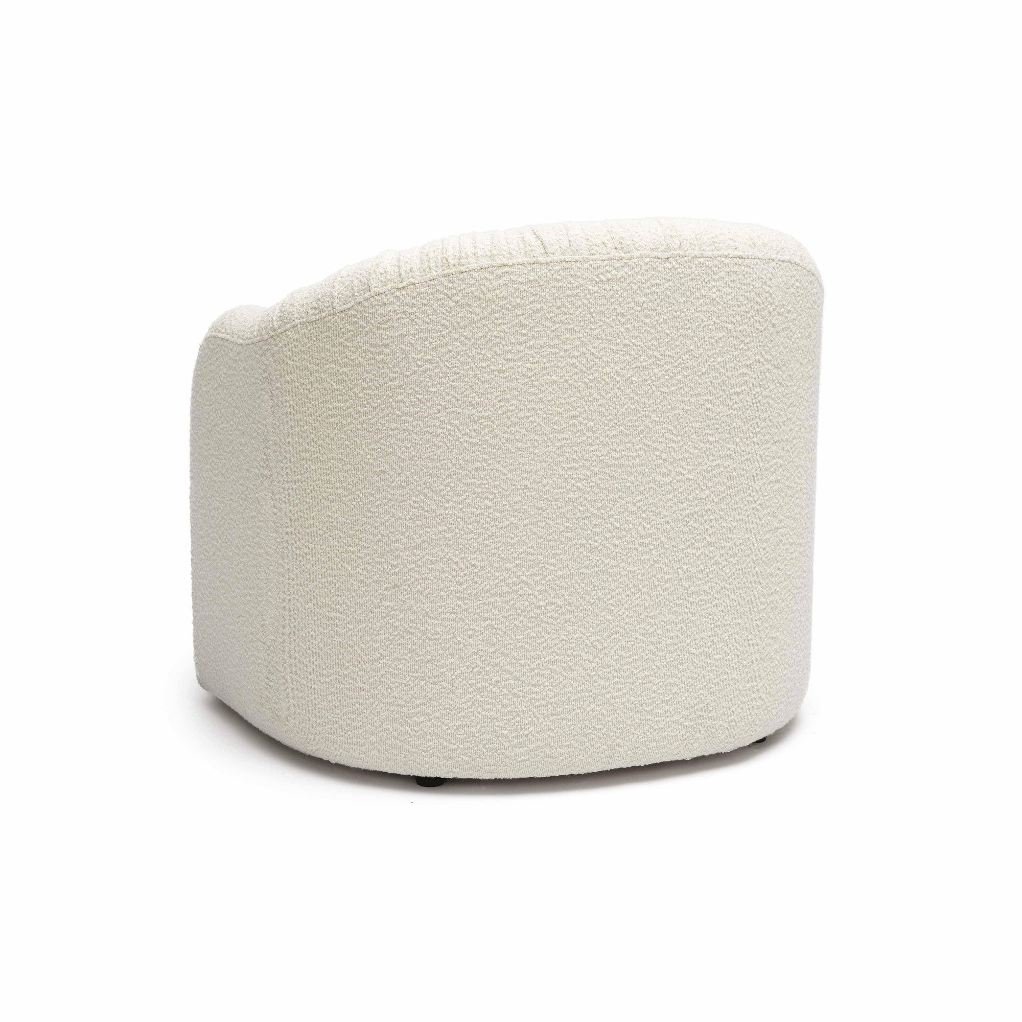 Pamela Cream Boucle Lounge Chair - From Where - 