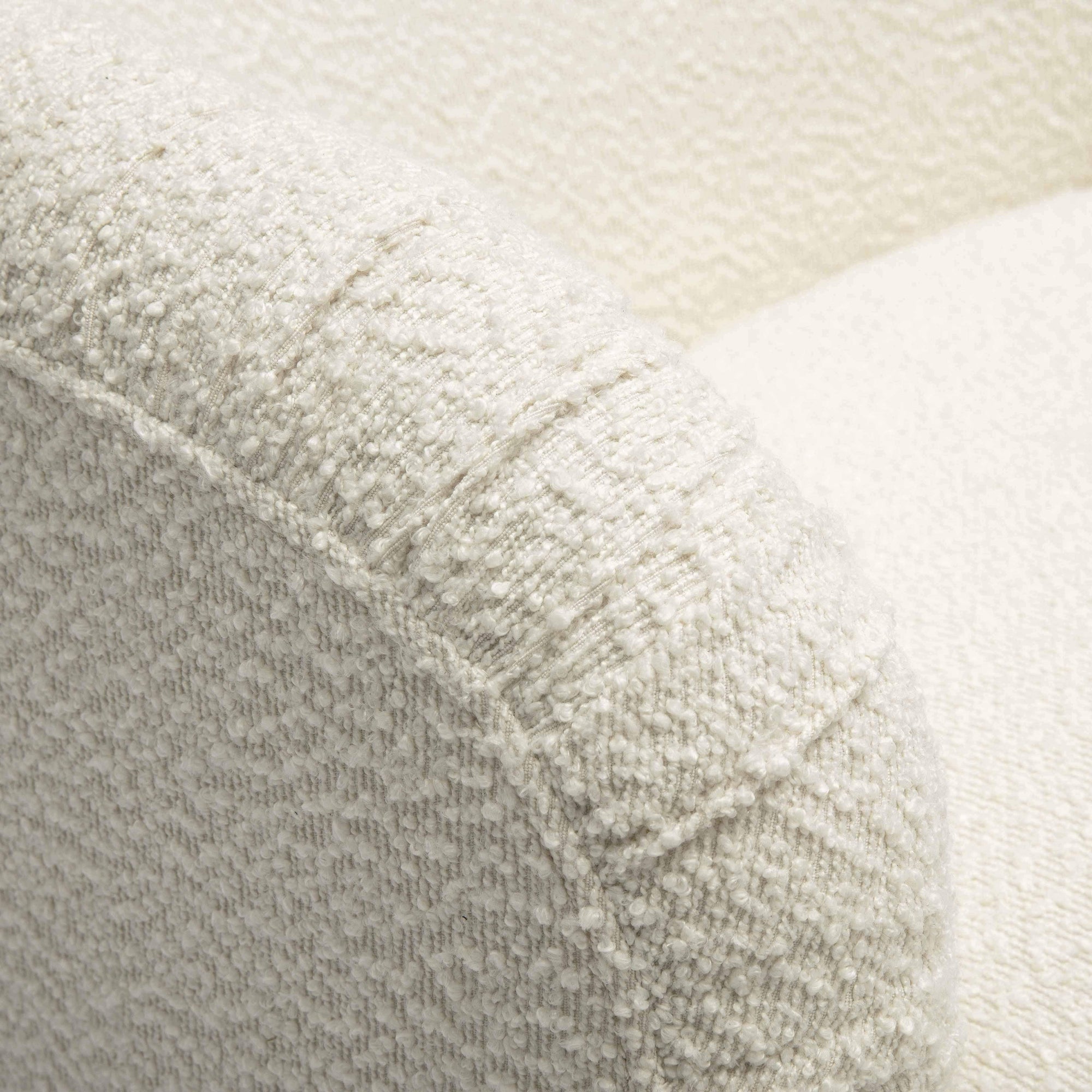 Pamela Cream Boucle Lounge Chair - From Where - 