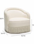 Pamela Cream Boucle Lounge Chair - From Where - 