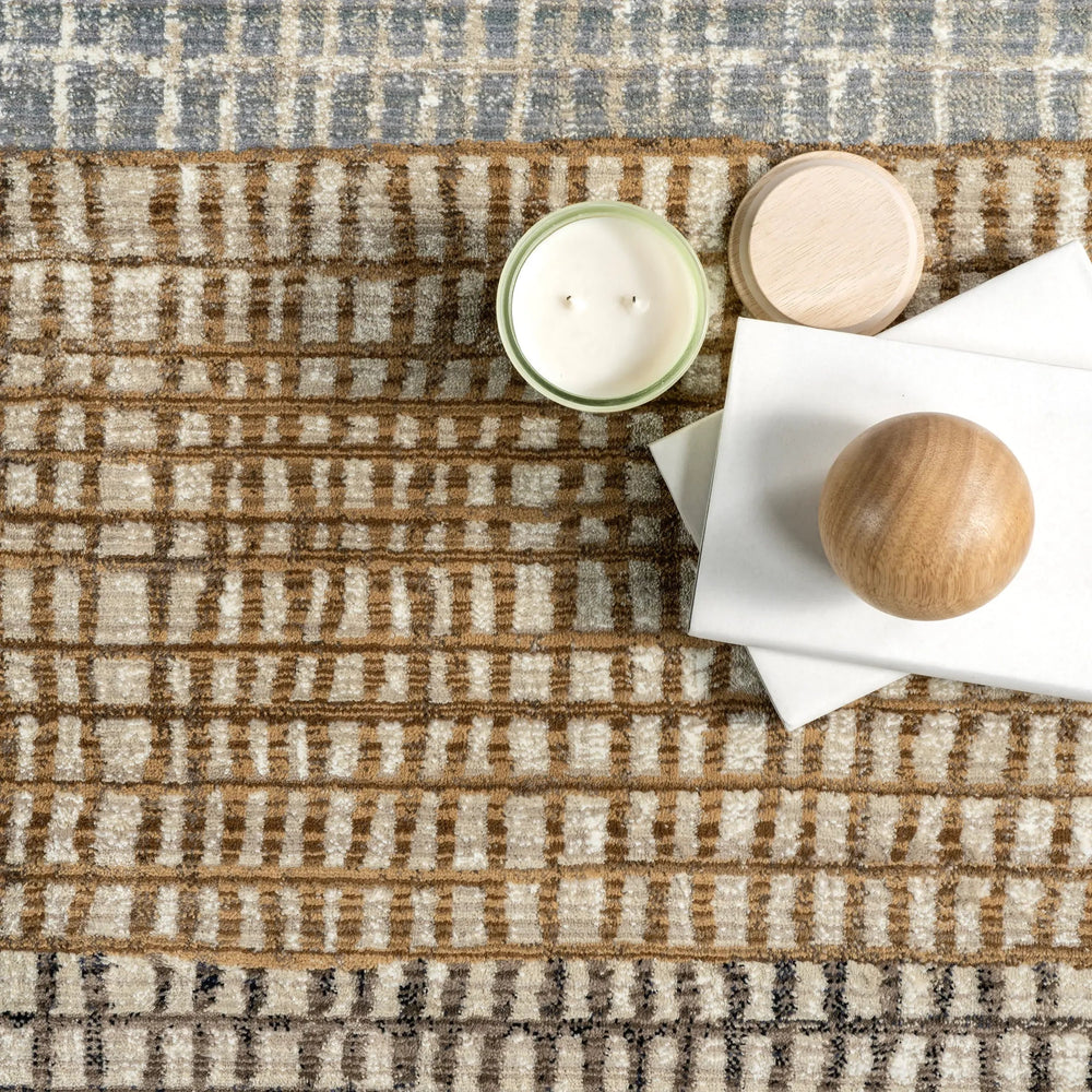 Park Abstract Checked Rug - From Where Finds - 