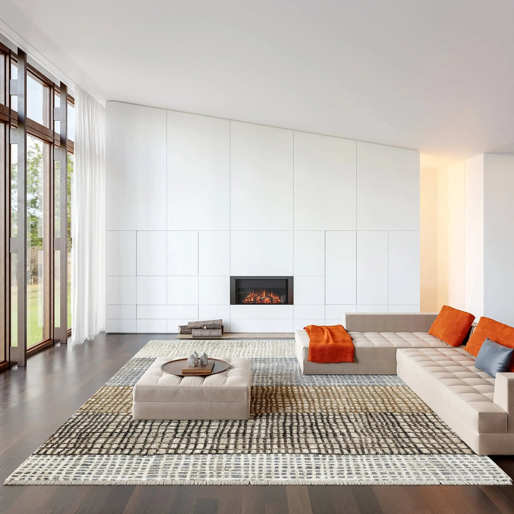 Park Abstract Checked Rug - From Where Finds - 