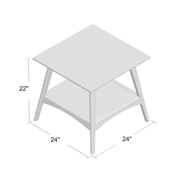 Parker End Table with Storage - From Where - 