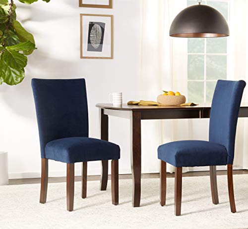 Parsons Classic Velvet Dining Chair (Set of 2) - From Where - 