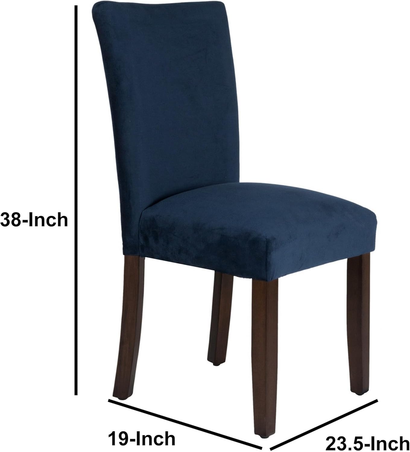 Parsons Classic Velvet Dining Chair (Set of 2) - From Where - 