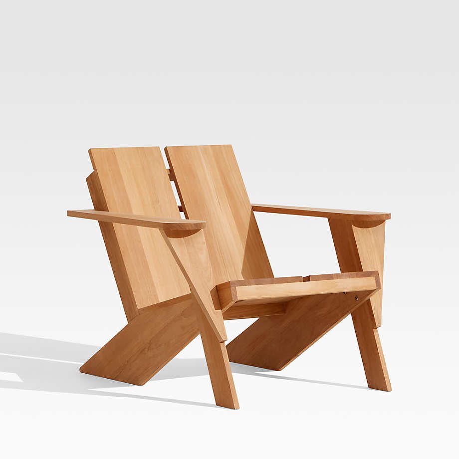 Paso Natural Teak Wood Adirondack Chair - From Where - 