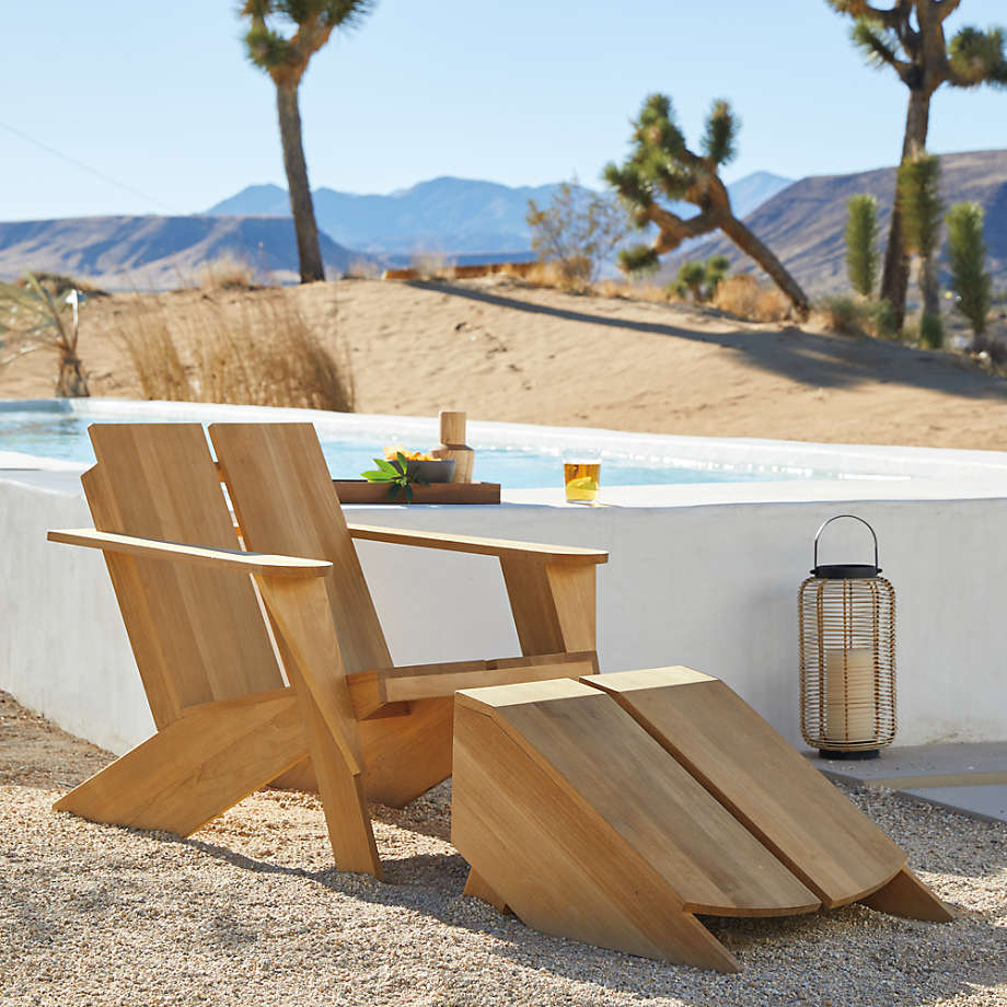Paso Natural Teak Wood Adirondack Chair - From Where - 