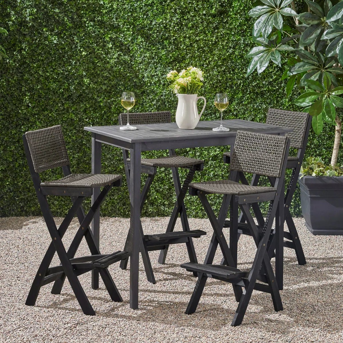 Patio Dining Set with Square Table - From Where - 