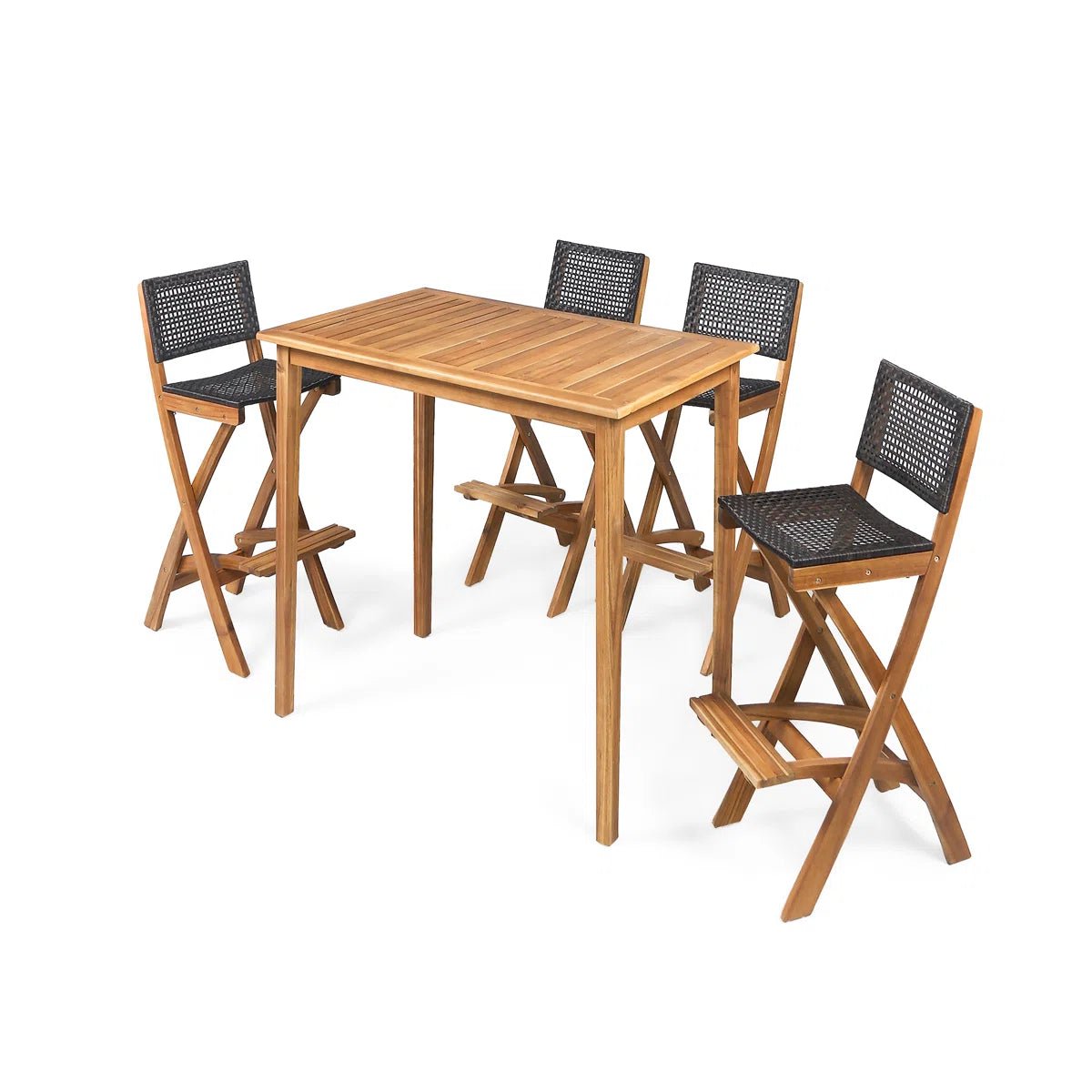Patio Dining Set with Square Table - From Where - 