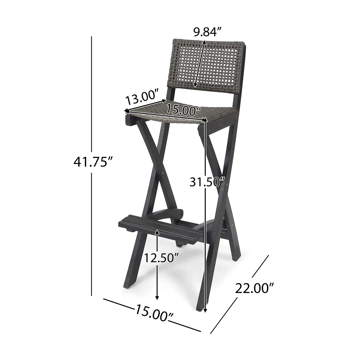 Patio Dining Set with Square Table - From Where - 