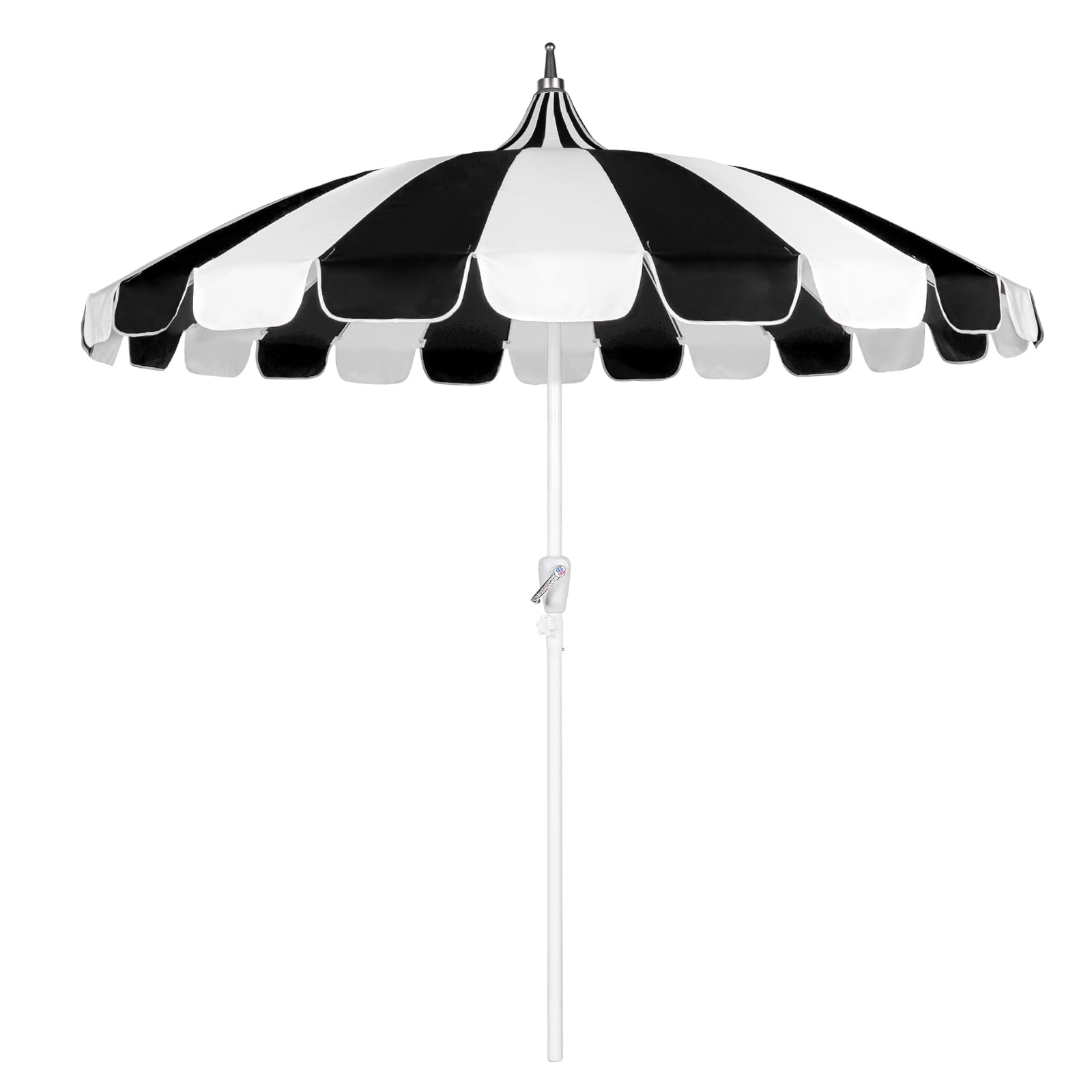 funsite patio umbrella Business & Pleasure Co. The it can help increase the cooling effect GARSING 6.5-ft Steel Mint Green