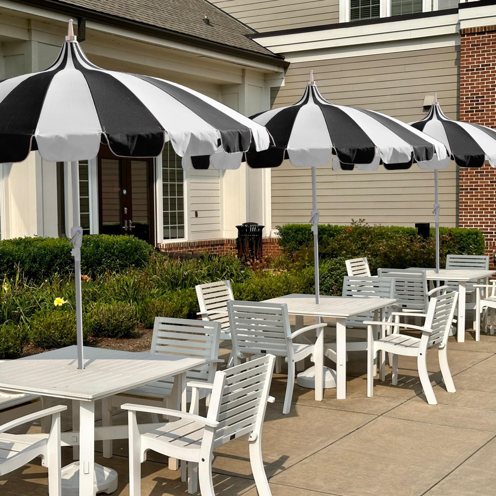 Patio Pagoda Outdoor Umbrella - From Where - 