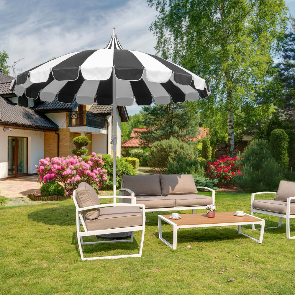 Patio Pagoda Outdoor Umbrella - From Where - 