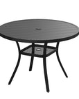 Patio Round Metal Dining Table - From Where - 
