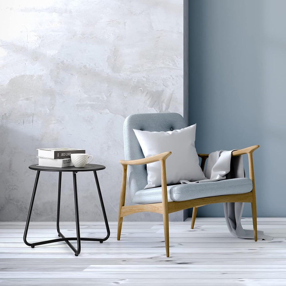 Patio Side Table with Flower Cut Outs - From Where - 