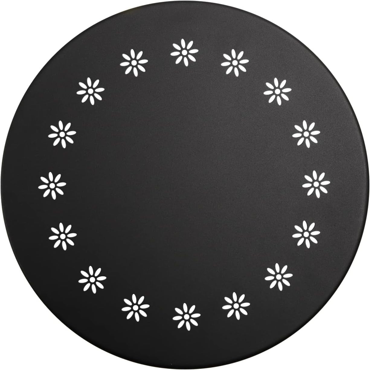 Patio Side Table with Flower Cut Outs - From Where - 