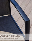 Patio Swivel Dining Chairs Set of 4 - From Where - 
