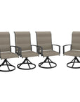 Patio Swivel Dining Chairs Set of 4 - From Where - 