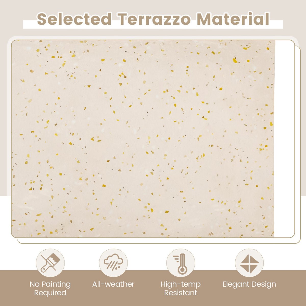 Patio Terrazzo Fire Pit Table - From Where - 