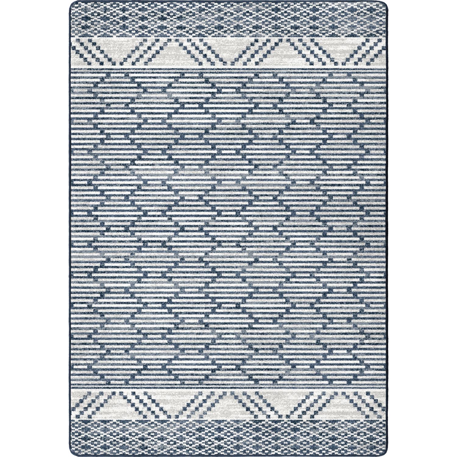 Patterned Stripe – Fresh Blue Rug - From Where Finds - 