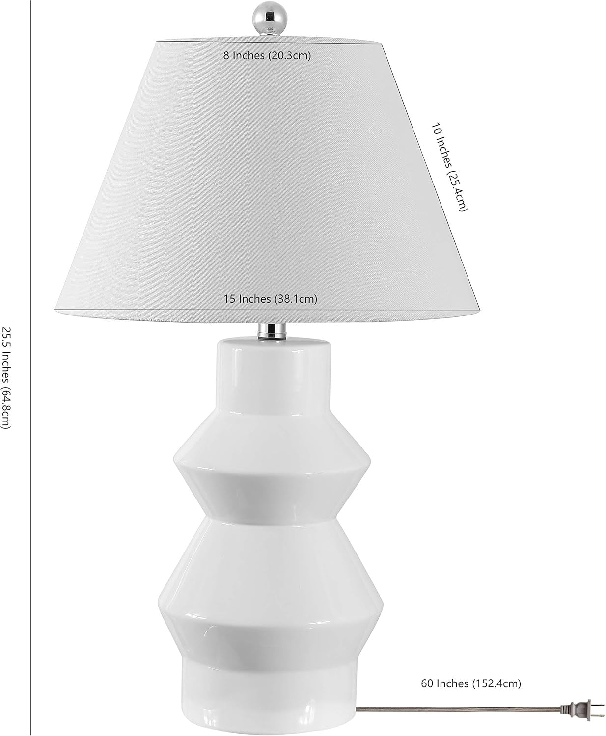 Pavillion White Table Lamp - From Where - 