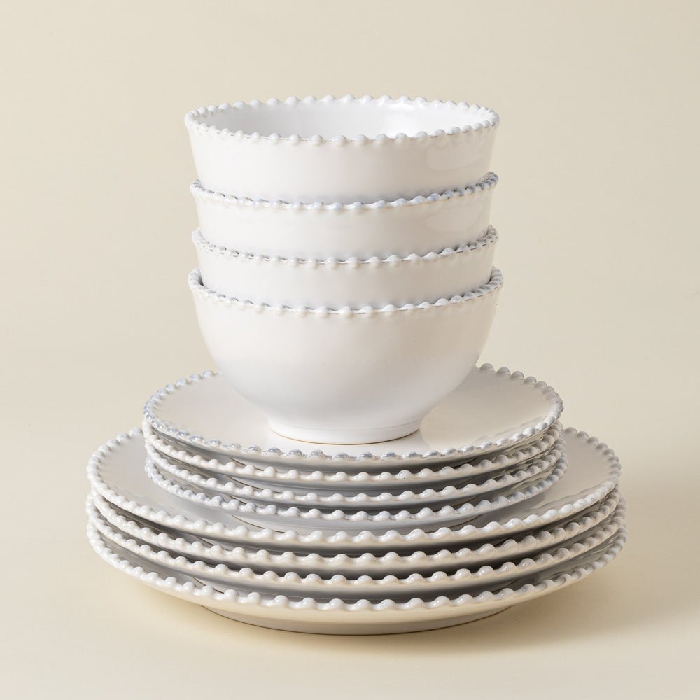 Pearl 12 - Piece Dinnerware Set with Bowl - From Where Finds - 