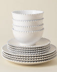 Pearl 12 - Piece Dinnerware Set with Bowl - From Where Finds - 
