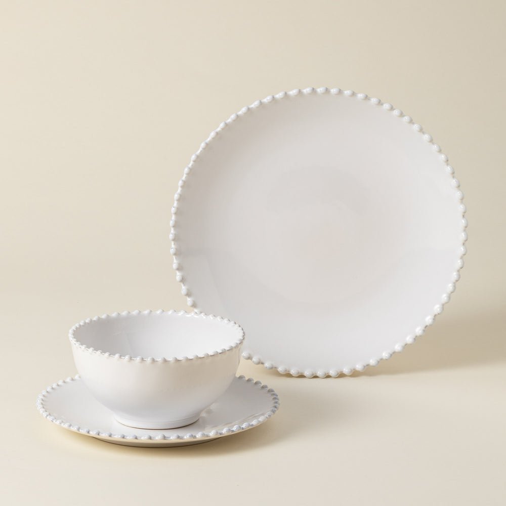 Pearl 12 - Piece Dinnerware Set with Bowl - From Where Finds - 