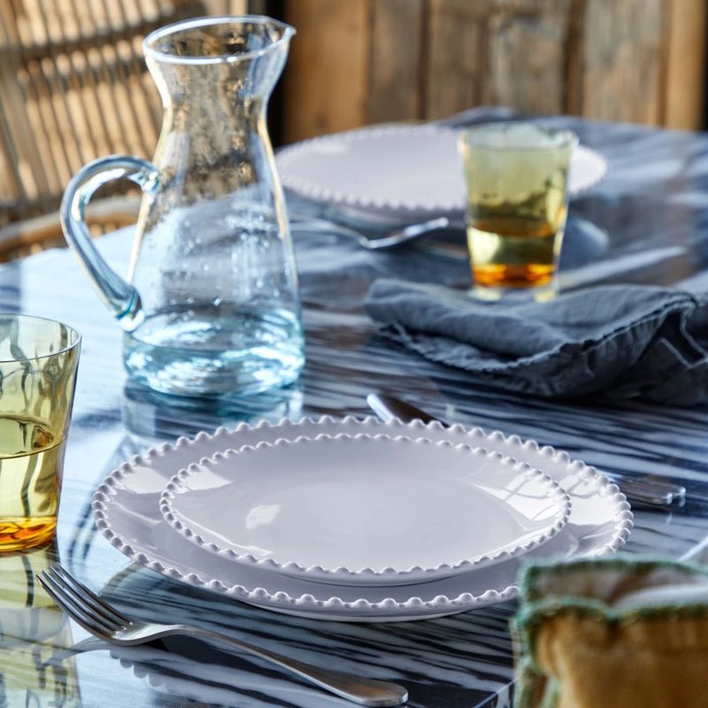 Pearl 12 - Piece Dinnerware Set with Soup/Pasta Bowl - From Where Finds - 