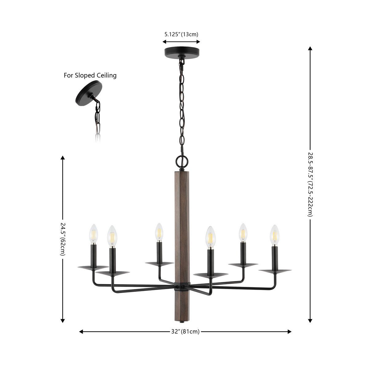 Penbrook 6 - Light Chandelier - From Where Finds - 