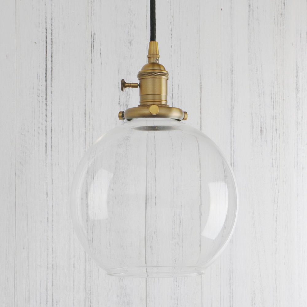 Pendant Light with Clear Glass Shade - From Where - 