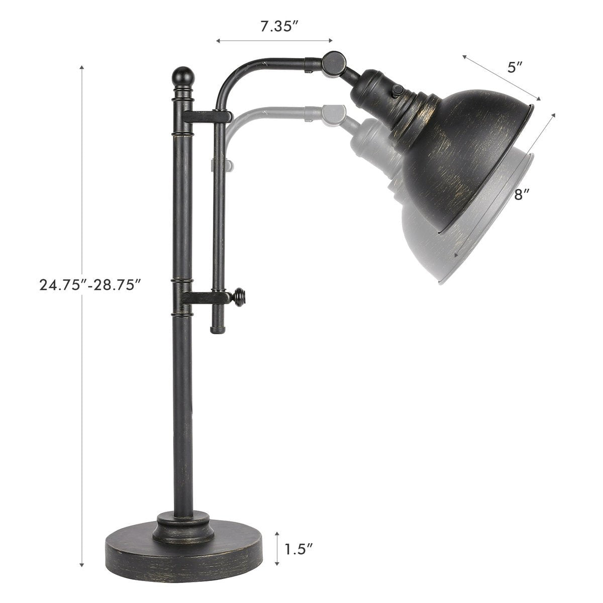 Pendley Adjustable Metal Desk Lamp - From Where - 