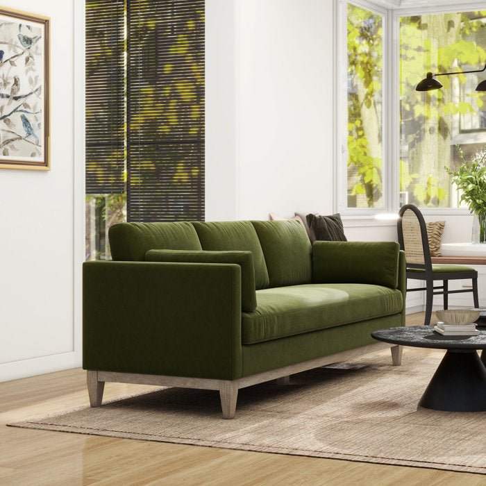 Pera 84'' Upholstered Velvet Sofa - From Where - 