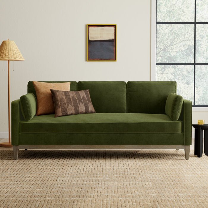 Pera 84'' Upholstered Velvet Sofa - From Where - 