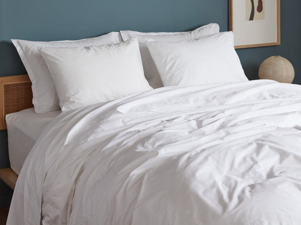 Percale Sheet Set - White K/CK