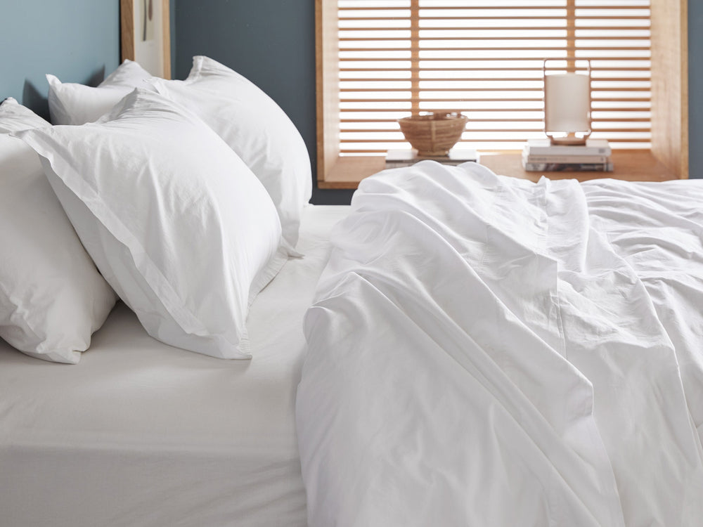 Percale Sheet Set - White K/CK