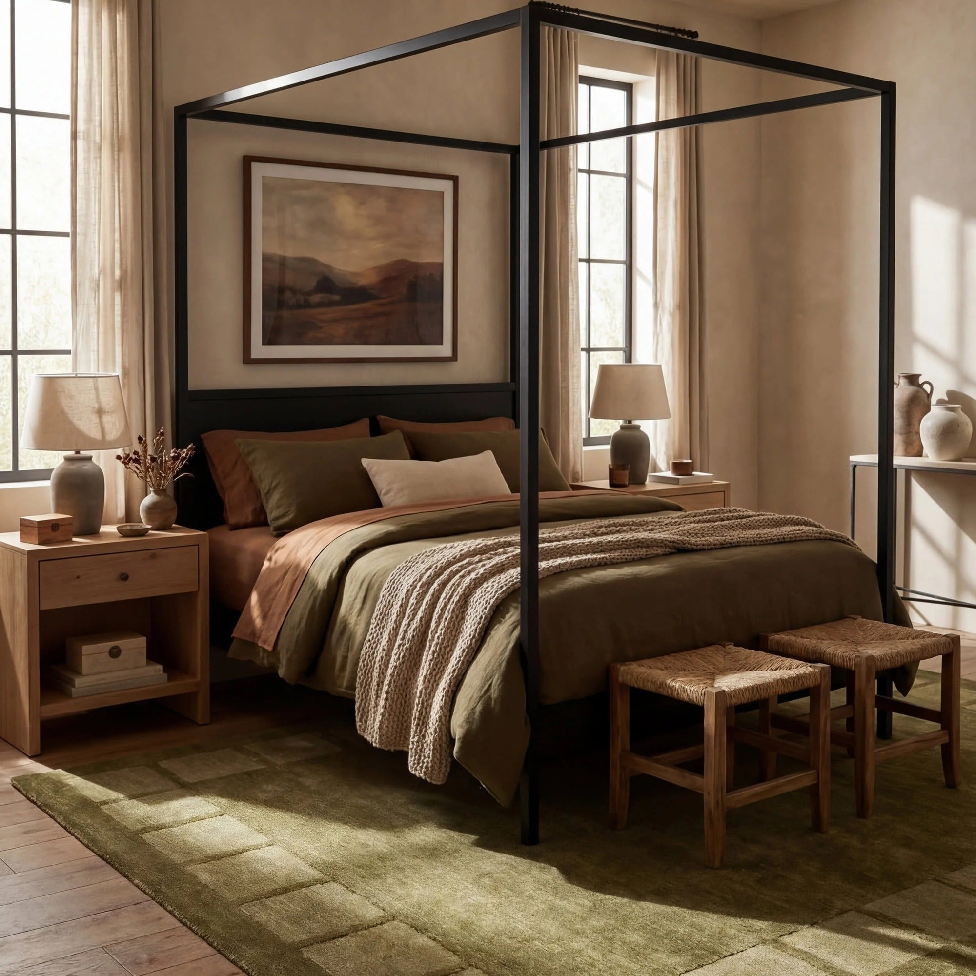 Petra High-Low Wool-Blend Rug - From Where Finds -