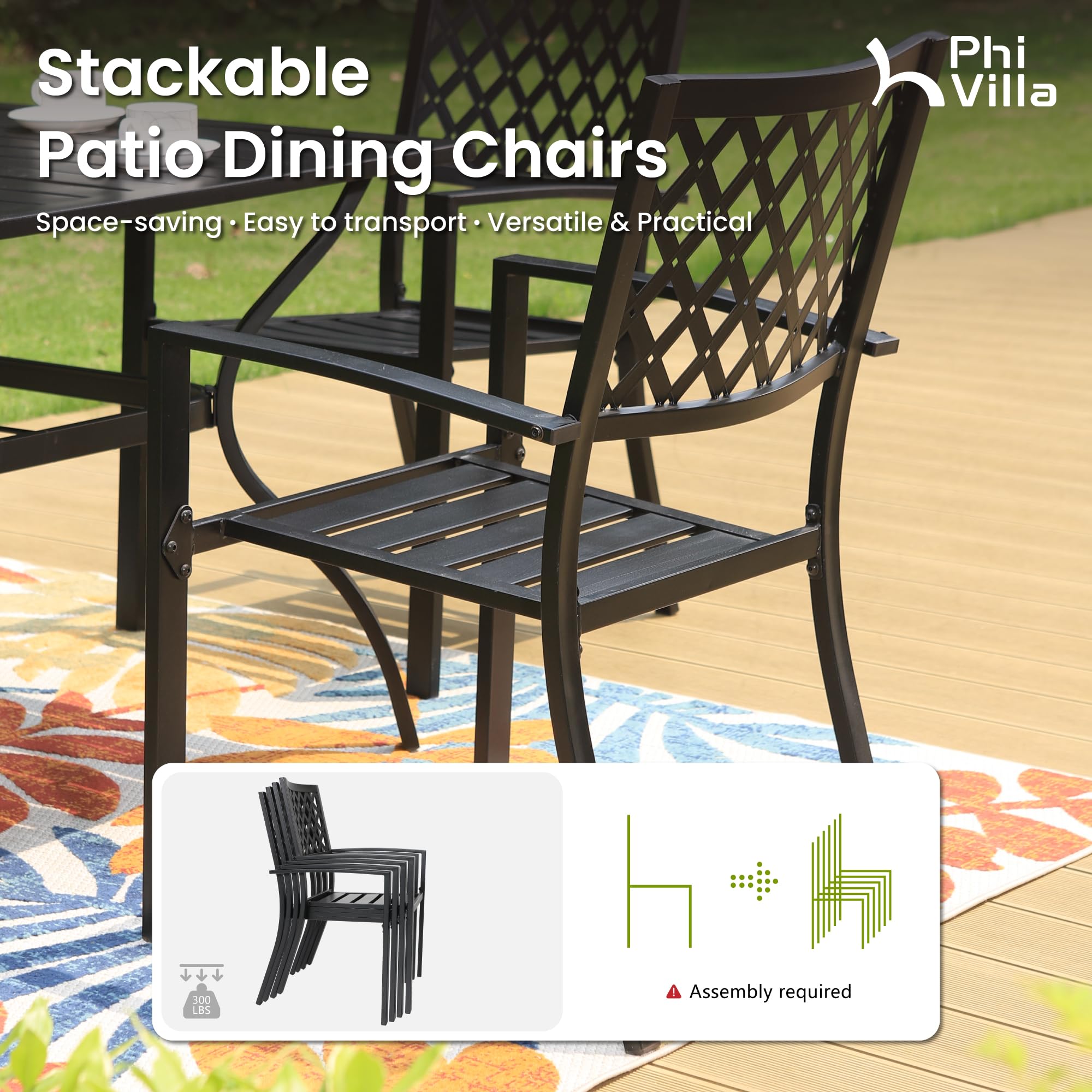 PHI VILLA 5 - Piece Patio Dining Set - From Where - 