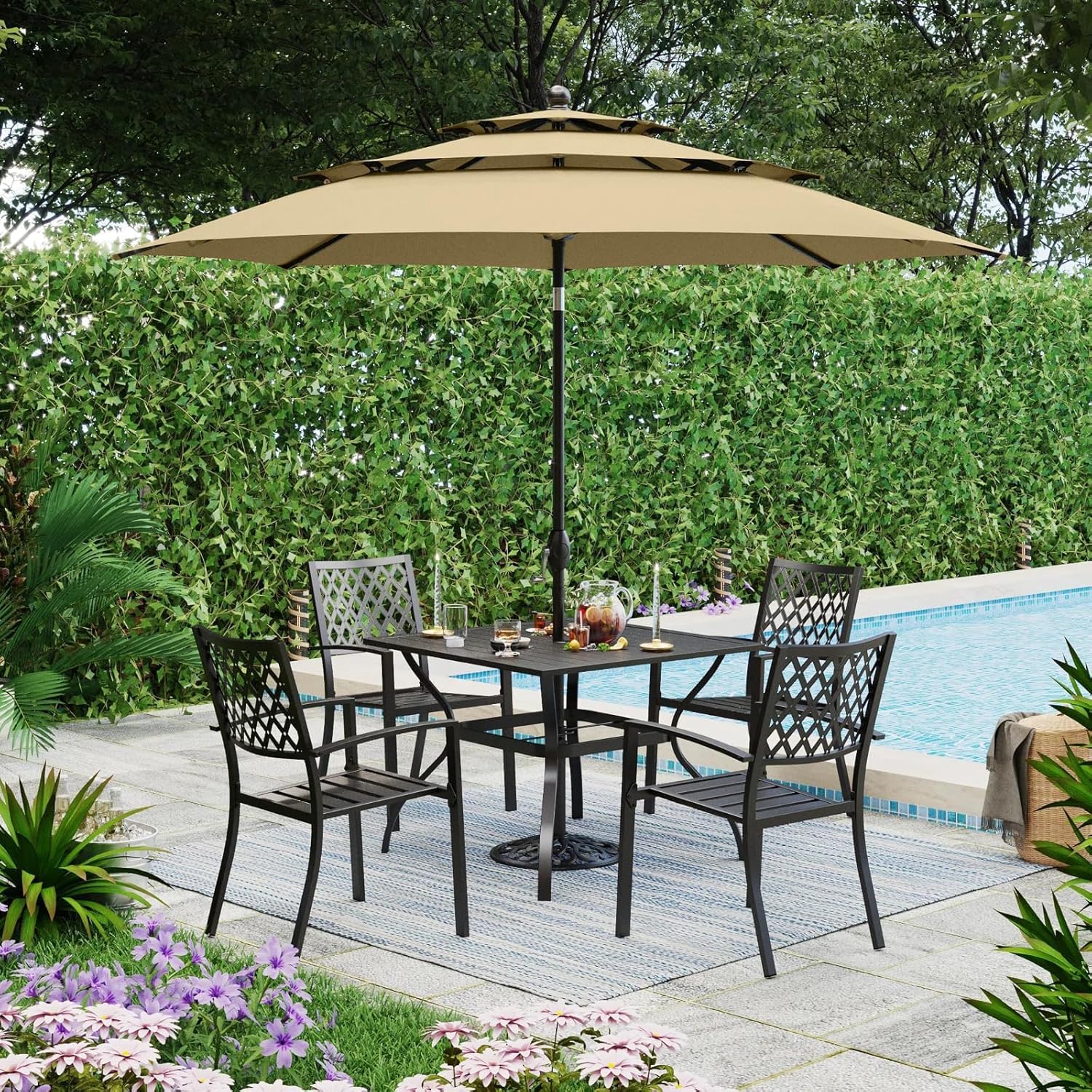 PHI VILLA 5 - Piece Patio Dining Set - From Where - 