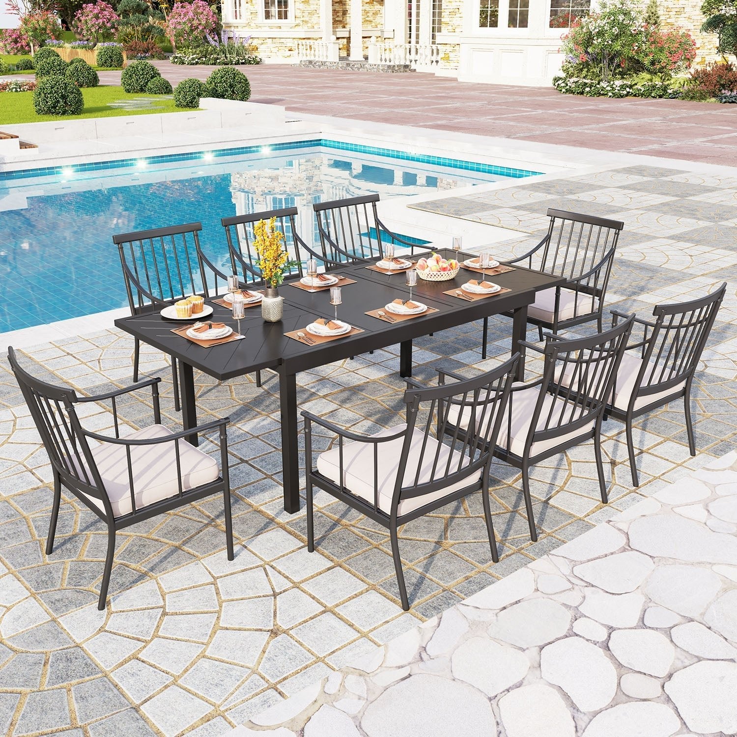Phi Villa Outdoor Dining Set - From Where - 