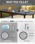 Phi Villa Outdoor Dining Set - From Where - 